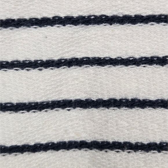 CARTERS White & Navy Striped Long Sleeve  Hoodie w/ Red Heart Detail Size 24mo - Picture 5 of 7